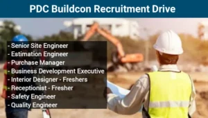 PDC Buildcon Recruitment Drive