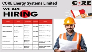 CORE Energy Systems Ltd Hiring 2025