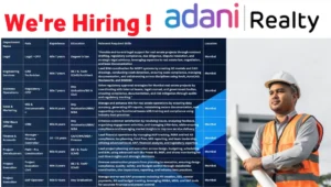 Adani Realty Job Placement 2025