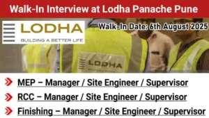 Lodha Group Walk-In Interview