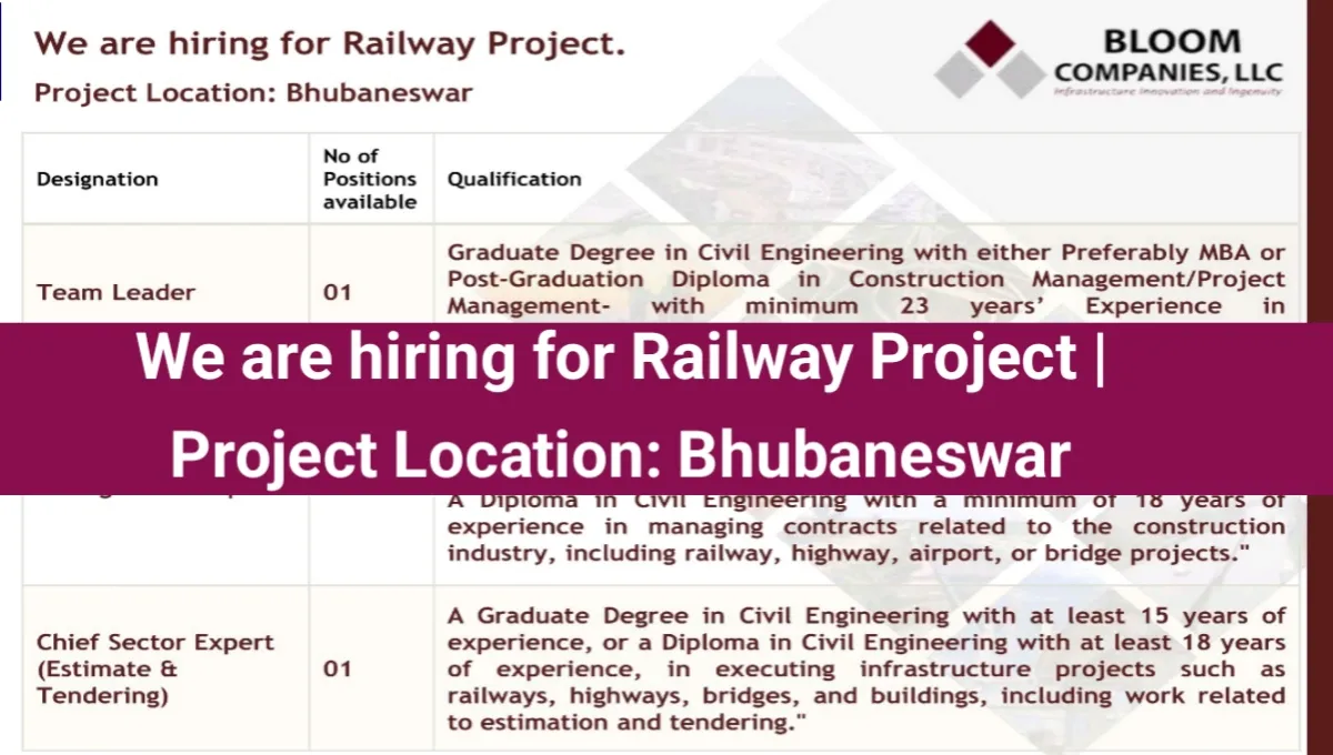 Civil Engineering Jobs at Bloom India