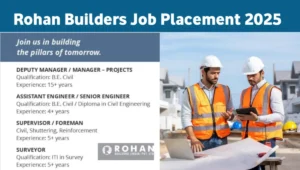 Rohan Builders Job Placement 2025