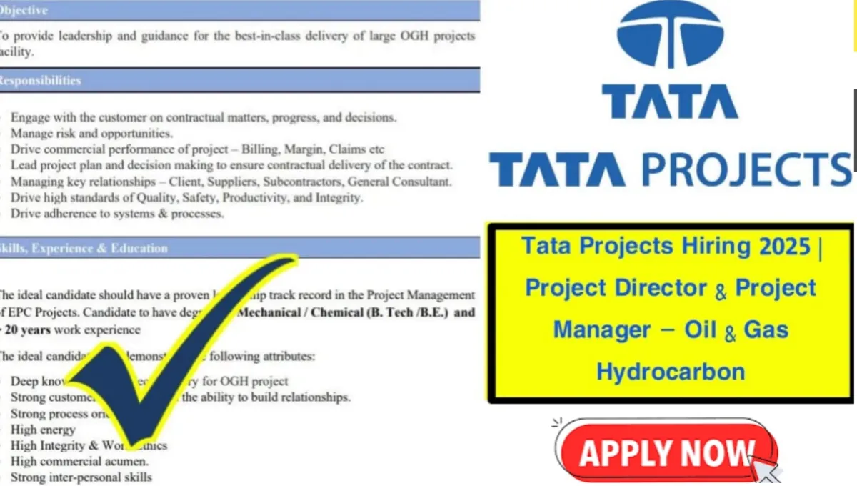 Tata Projects Hiring 2025