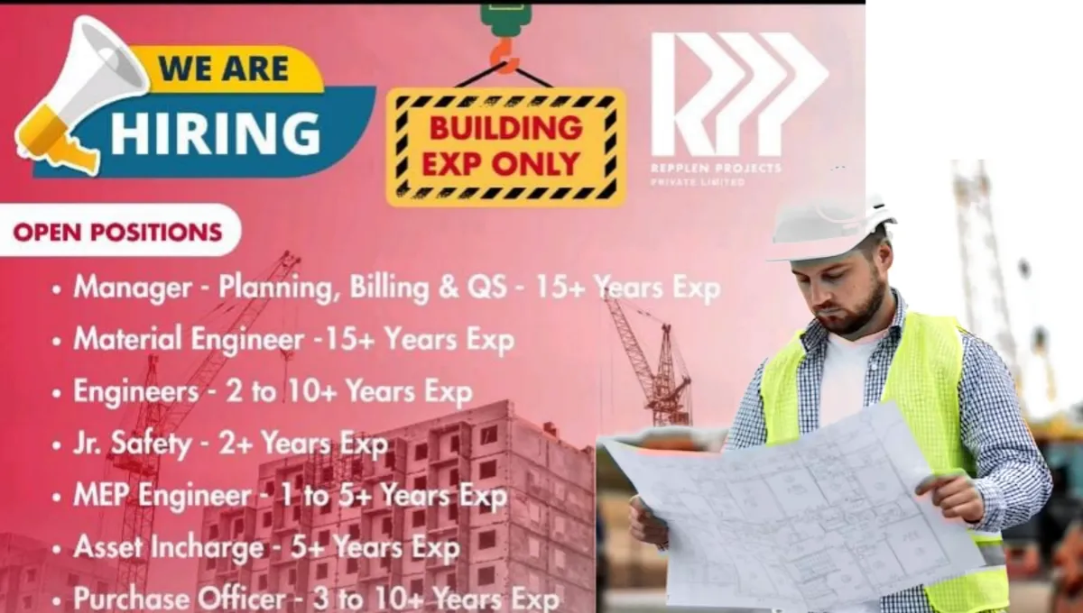Urgent Recruitment at Repplen Projects