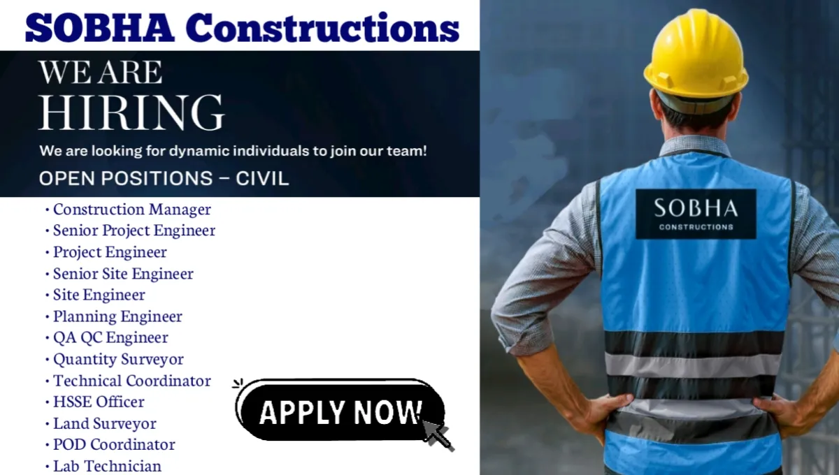 Sobha Constructions We're Hiring