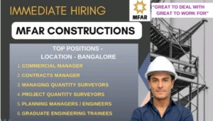 MFAR Constructions Hiring