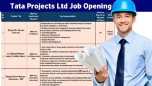 Tata Projects Ltd Latest Vacancy