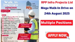 RPP Infra Projects Ltd Walk-In Interview
