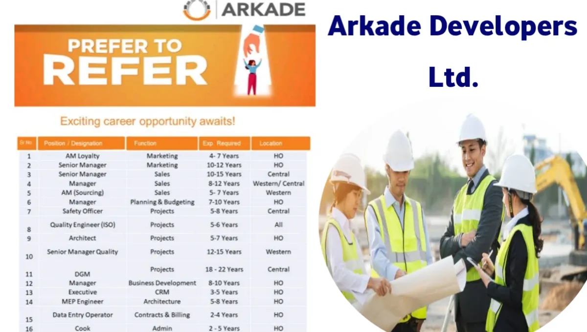 Exciting Career Opportunities at Arkade Developers Ltd