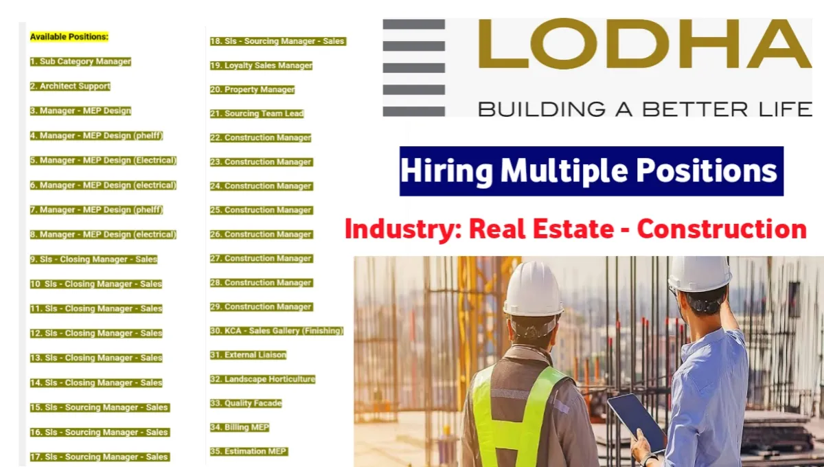 Lodha Group Job Placement