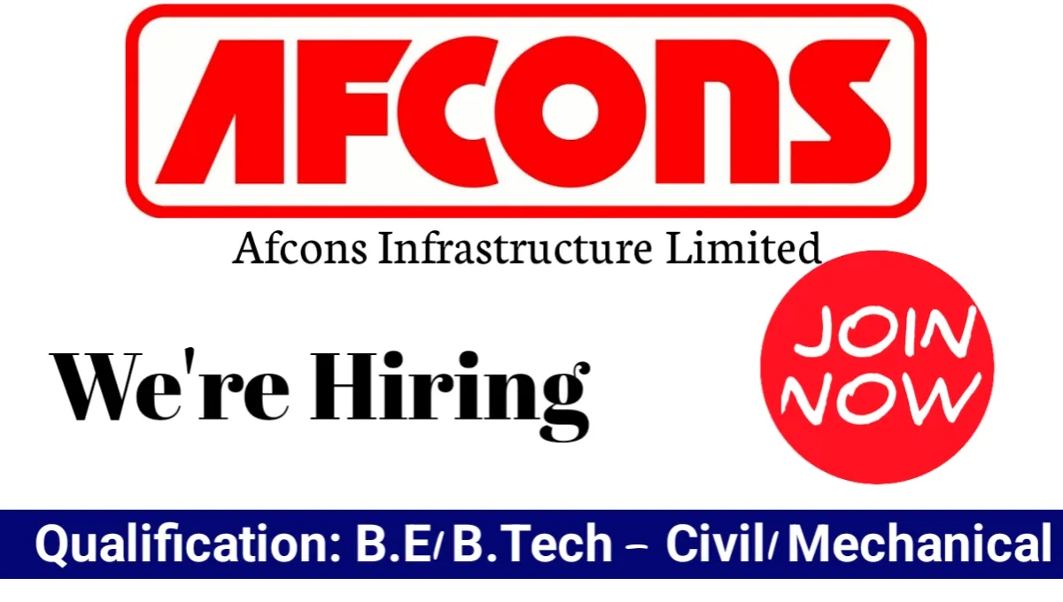 Afcons Infrastructure Jobs 2025
