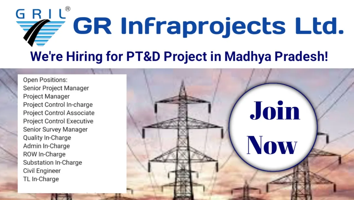 GR Infraprojects Ltd Hiring 2025