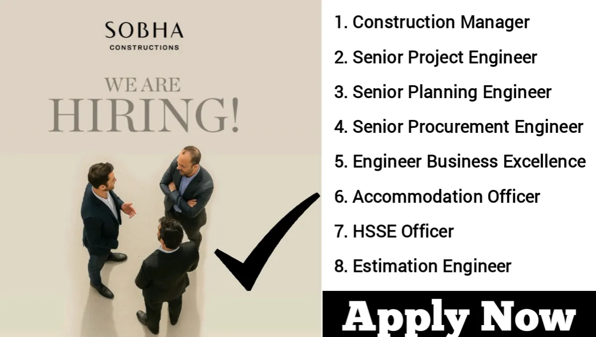 Sobha Constructions Jobs in UAE