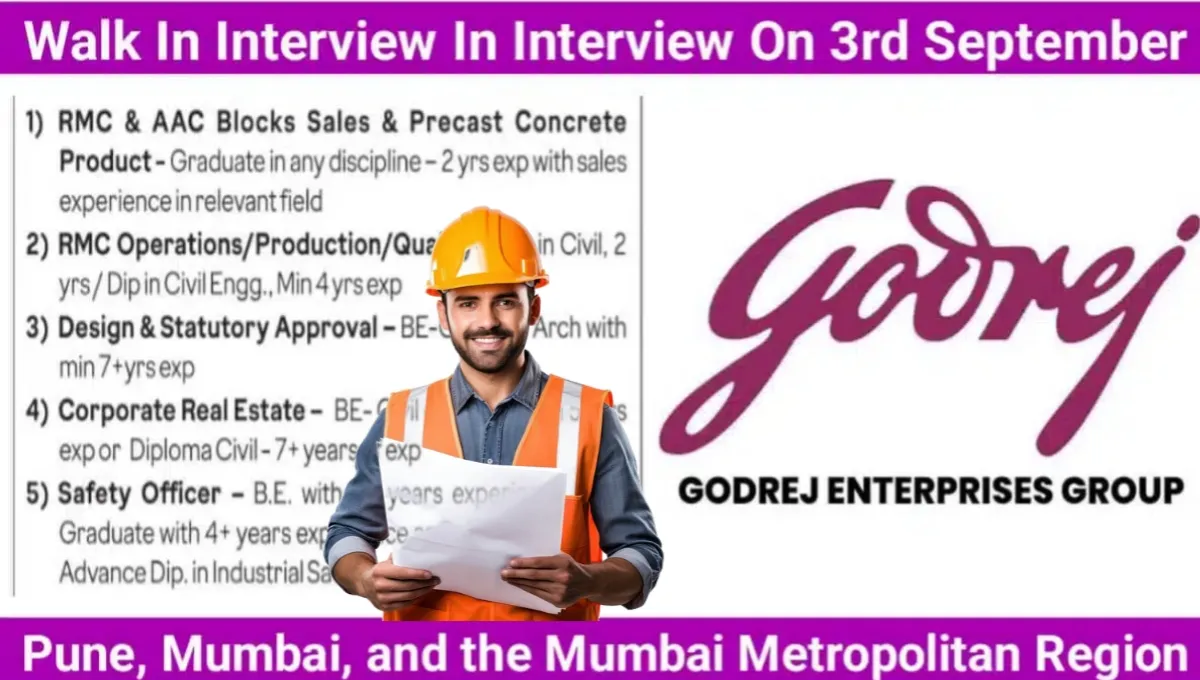 Godrej Enterprises Group Recruitment Drive 2025