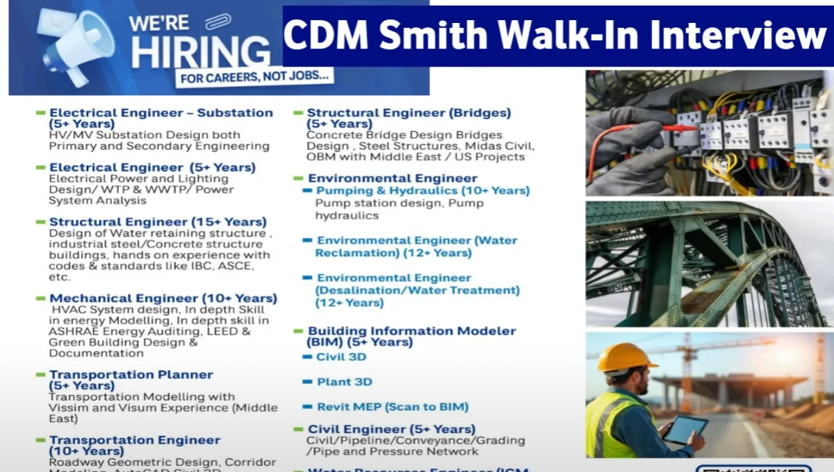CDM Smith Walk-In Interview