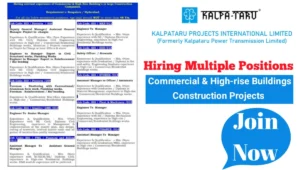 Kalpataru Projects International Ltd Mega Requirement