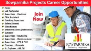 Sowparnika Projects Job Vacancy