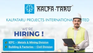 Kalpataru Projects Latest Job Vacancy