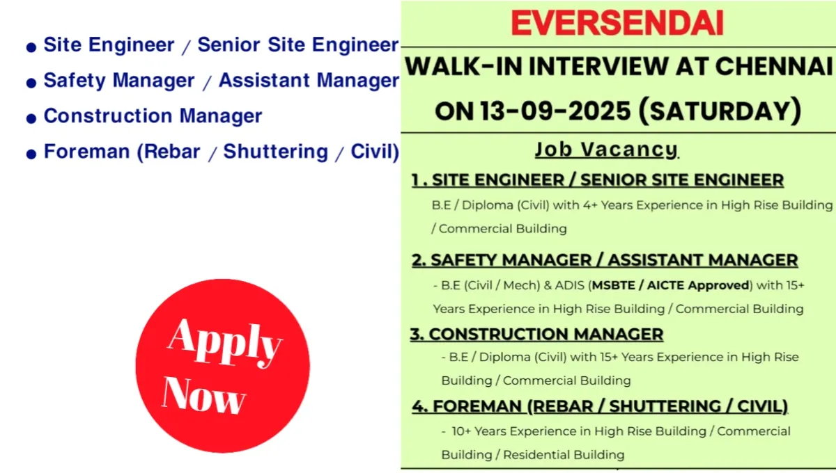 Eversendai Walk-In Interview