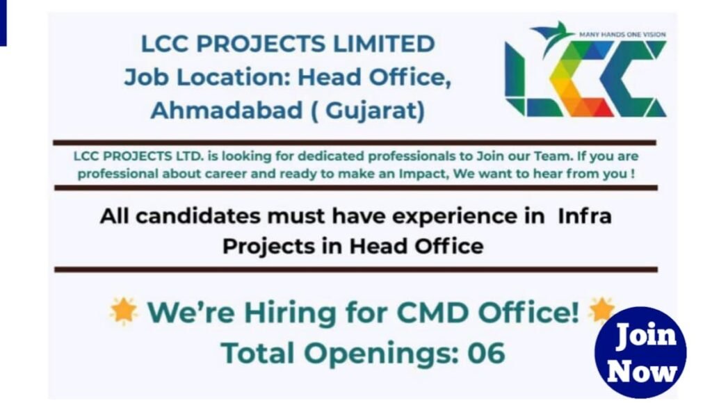 LCC Projects Ltd Hiring 2025