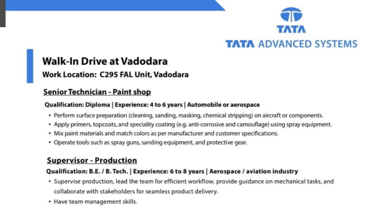 Tata Advanced Systems Walk-In Drive 2025