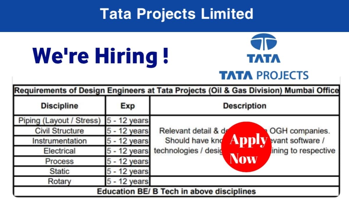 Exciting Opportunities with Tata Projects