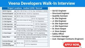 Veena Developers Walk-In Drive 2025