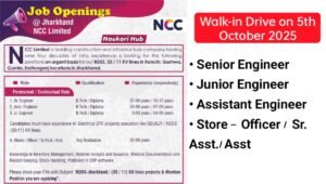 NCC Limited Walk-In Drive October 2025