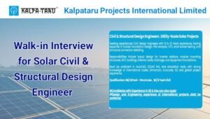 Kalpataru Projects Walk-In Interview