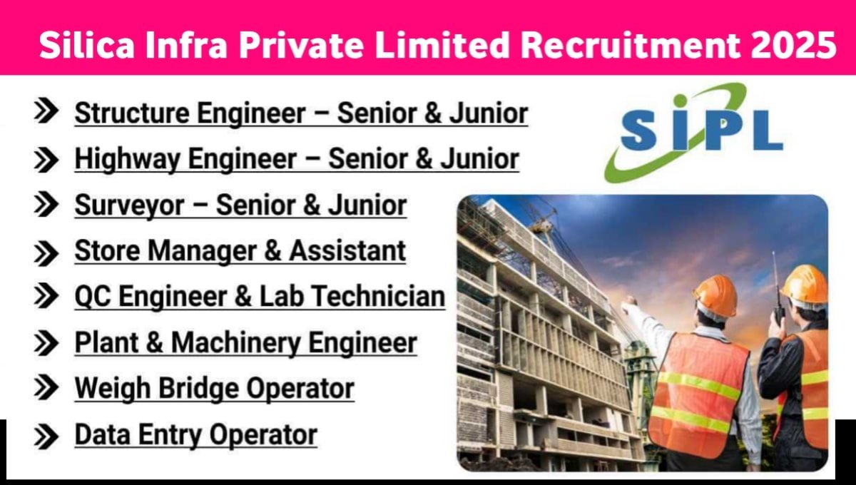 Silica Infra Pvt Ltd Recruitment 2025