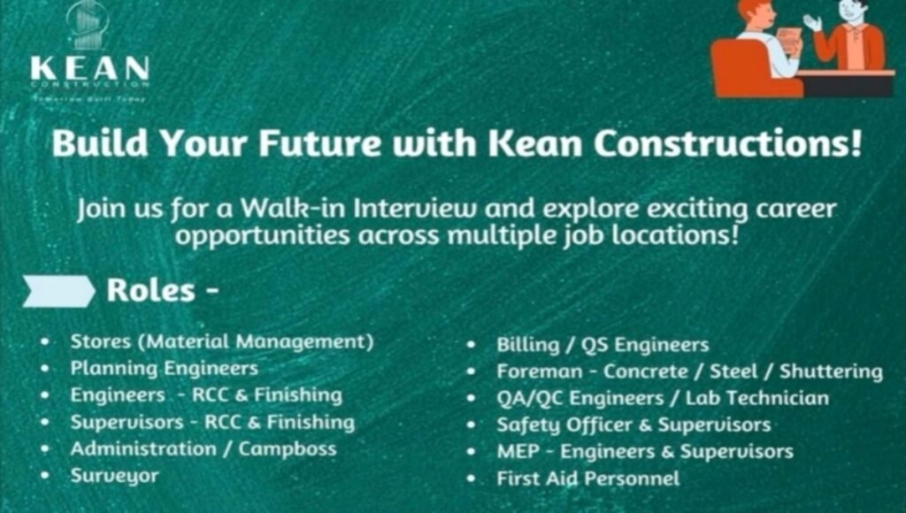 KEAN Construction Recruitment Drive