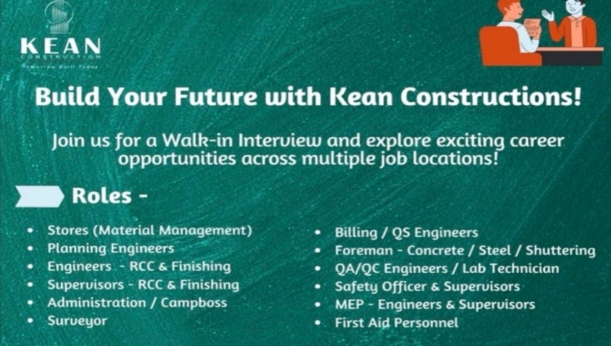 KEAN Construction Recruitment Drive