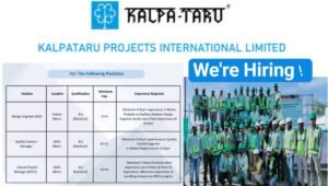 Kalpataru Projects Job Vacancy for Metro Project