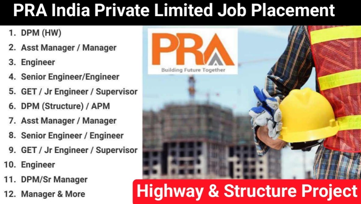 PRA India Pvt Ltd Job Vacancy 2025