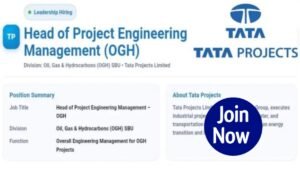Tata Projects Ltd Hiring 2025