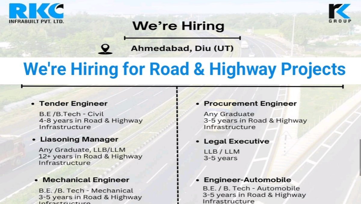 RKC Infrabuilt Job Openings 2025