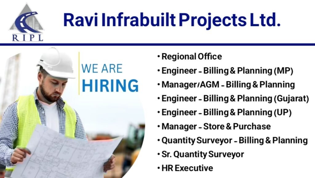 Ravi Infrabuilt Projects Job Vacancy