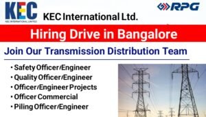 KEC International Hiring Drive in Bangalore