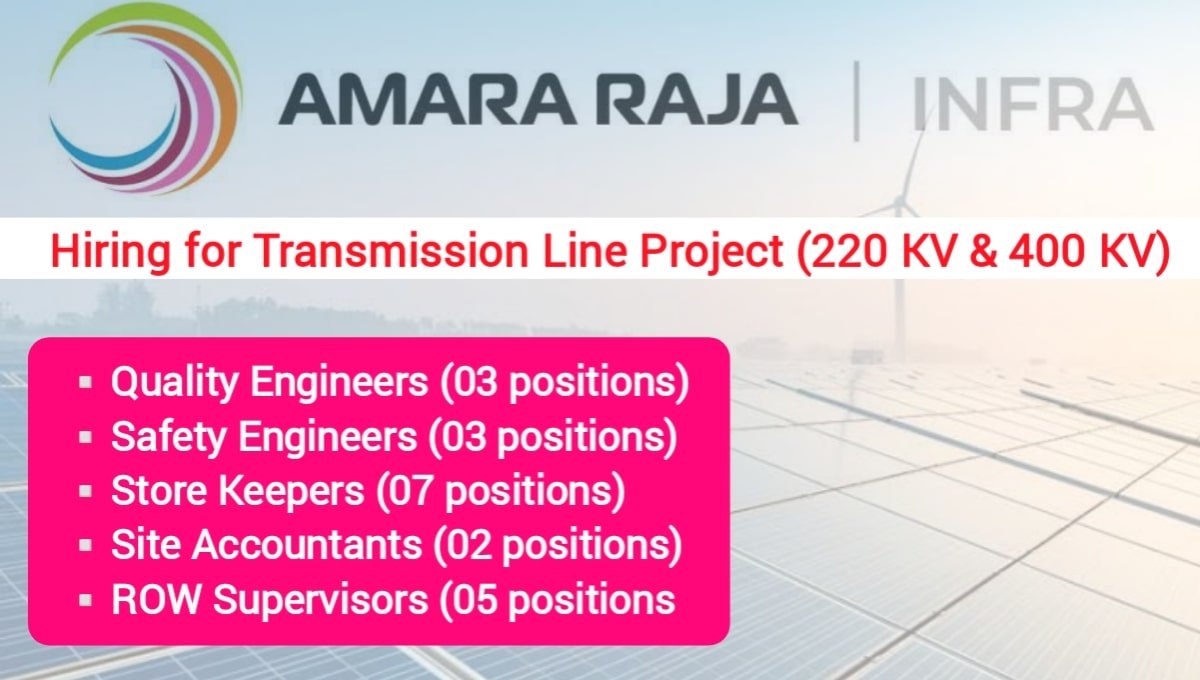 Amara Raja Infra Careers
