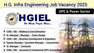 HG Infra Engineering Job Opening 2025