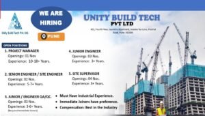 Unity Build Tech Pvt Ltd Recruitment