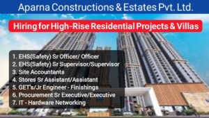 Aparna Constructions & Estates Pvt Ltd Job Opening