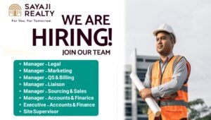 Sayaji Realty Job Vacancy