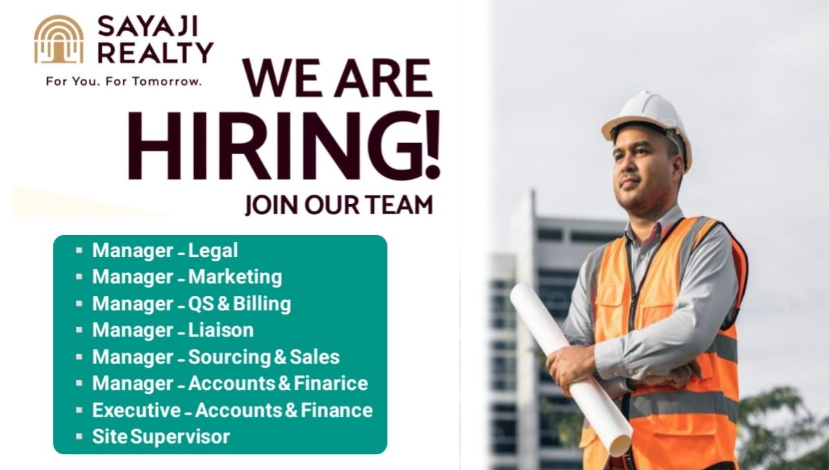 Sayaji Realty Job Vacancy