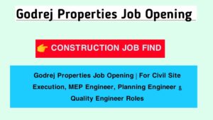 Godrej Properties Job Opening