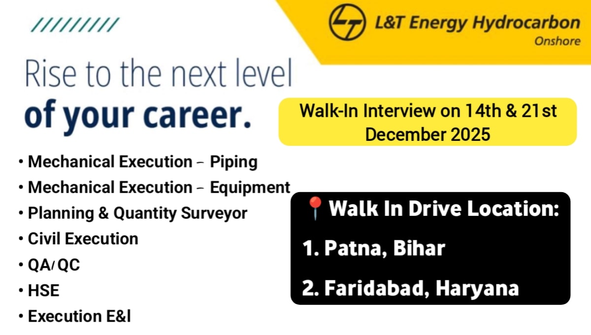 L&T Energy Hydrocarbon Onshore IC Walk-In Drive