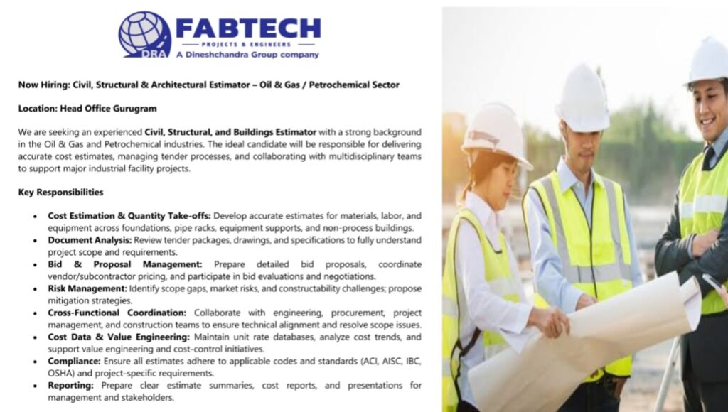 DRAIPL Fabtech Projects & Engineers Ltd Vacancy