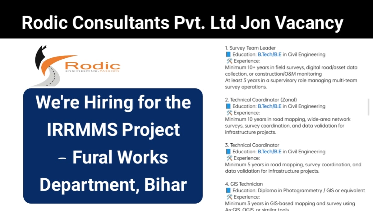 Rodic Consultants Pvt Ltd Vacancy