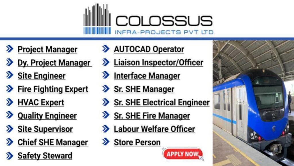 Colossus Infra Projects Mega Job Vacancies