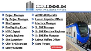 Colossus Infra Projects Mega Job Vacancies